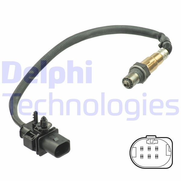 DELPHI ES21078-12B1 Oksijen Sensoru Renault Megane Iii 09> Scenic 09> Captur 13> Clio Iv 12> Nissan Juke 10> Qashqai Ii 18> 1.5dci