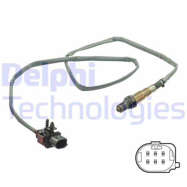 DEL-ES21101-12B1 Oksijen Sensorü - Audi // Seat // Skoda // Vw 04/2012/