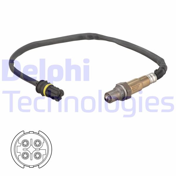 DELPHI ES21190-12B1 Ön/Sol-Sağ Oksijen Sensörü 118i-120i-316i-318i-320i-525i-530i-730i-X1 Sdrive 18i 06-2004-06-2015