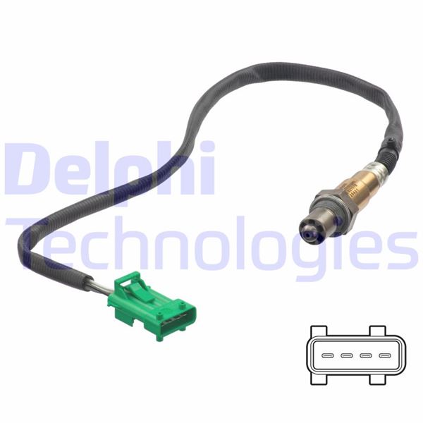 DELPHI ES21316-12B1 Oksijen Sensörü Ön P207-P208-P308-P508-P3008-P5008-Rcz-C4-C5-Ds3-Ds4-Ds5 1.6 Thp Ep6 4 Kutup