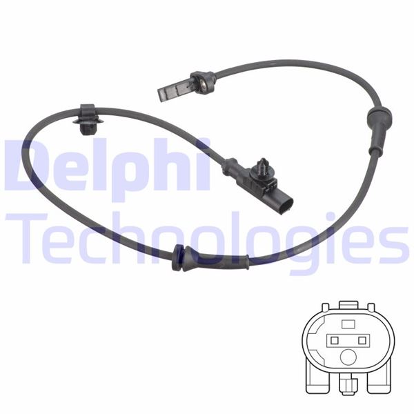 DEL-SS20786 Abs Hiz Sensorü - Citroën // Peugeot 06/2005-09/2014