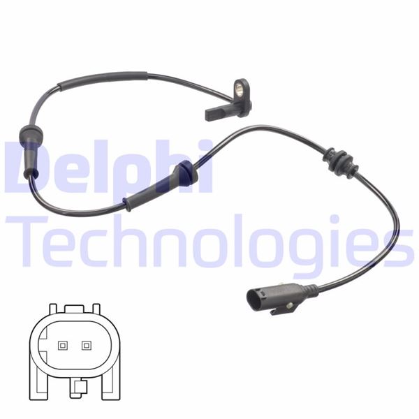 DELPHI SS20815 Abs Sensörü Ön Sağ-Sol Fiat Fiorino 09> Linea 09> Punto 07> Psa Nemo-Bipper 09> 1.3d Mtj 1.4