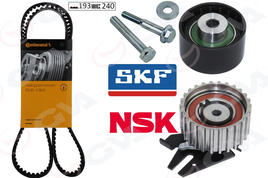 GVA 59T2914C Eksantrik Gergi Kiti Fiat Doblo 01> Brava 96>01 Bravo 96>01 Palio 00> Marea 96> 1.9td 193x240