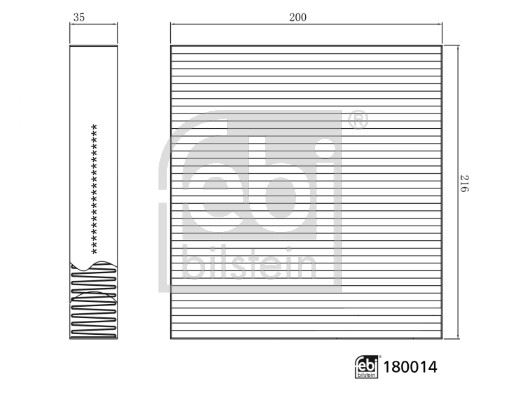 FEBI 180014 Kabin Filtresi Nissan