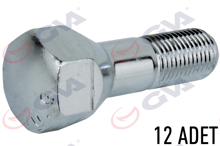 MGA-77182 Bijon Civatasi Uzun Kromajli-(Aa.19  M12x1.25  B-22  L-31  H-52 Kromaj Kapli)