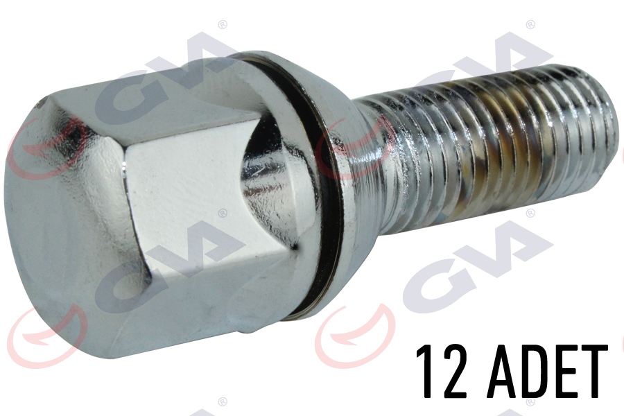 GVA 8810117 Bijon Civatasi Renault 9-11 Pullu Kromajli Paket 12