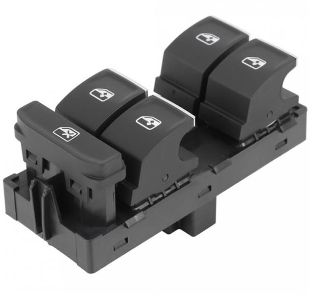 HELLUX PRA.700162 Cam Anahtari Sol Dörtlü Krom Power Window Switch Left Vw Golf V2-Passat B8-Tiguan-Leon-Altea