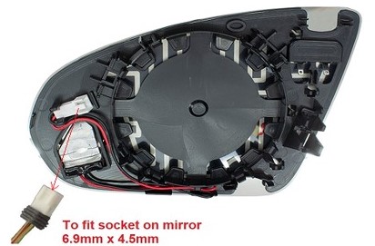 ART MG009.9635 Cam Isitmali Kör Noktali Blis Sağ Mercedes A Class W177 Cla C118 2018-