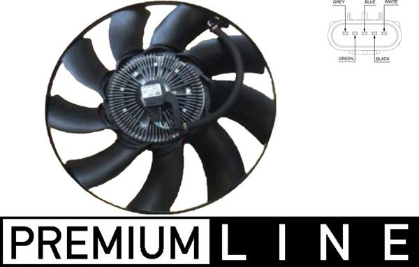 MAHLE CFF475000P Radyator Fani Land Rover Discovery L319 Range Rover L405 L320 L494 L494 Scv6 Scv8 Premium Line