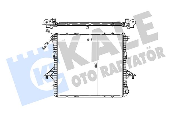 16-4444B Su Radyatoru Brazing Volkswagen Amarok 2.0 Tdi M-T Ac+/- 2010-