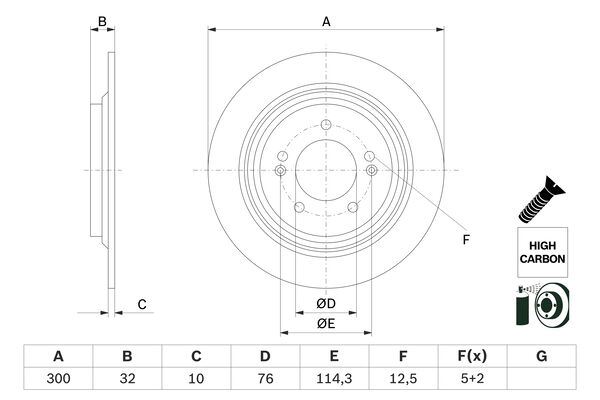 BOSCH 0986479H01 Fren Diski