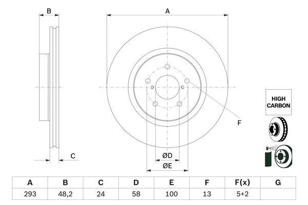 BOSCH 0986479H28 Fren Diski