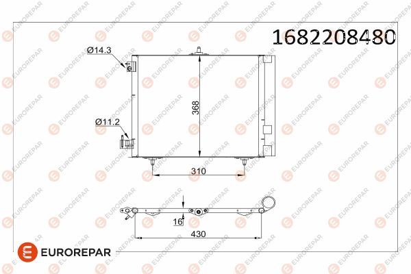 1682208480 Klima Radyator  207/208/2008/C3/Ds3