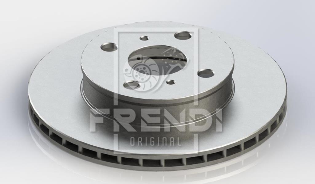 FRENDI 34466 Ön Fren Diski Hava Kanalli Toyota Corolla 1.3l 2e Ee100 95-98 / 1.6l 4a-F Ae92 88-92 238 Çap X 4 Bijon - Takım Disk Fiyatıdır