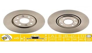 FRENDI 27385 Ön Fren Aynasi Corsa D 07> Corsa E 14> Adam 13> Fiat Punto Evo 09> Grande Punto 05> 257x22x4dl Hava Li