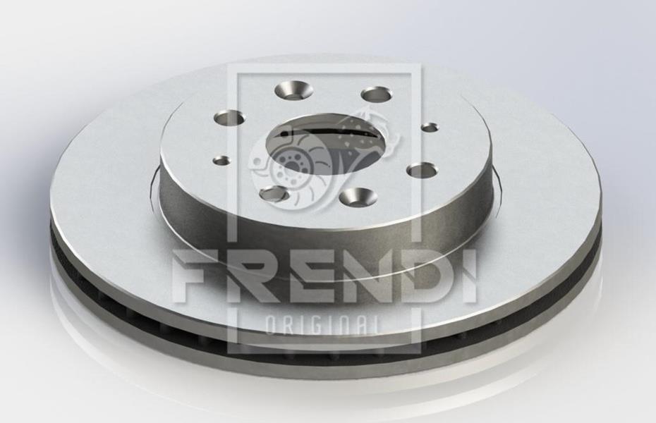 FRENDI 18732 Ön Fren Diski Hava Kanalli Kia Rio 1.5l A5d Dohc Yumurta Kasa 03-05 / 1.3l A3e Sohc Yumurta Kasa 0 3-05 254 Çap X 4 Bijon - Takım Disk Fiyatıdır