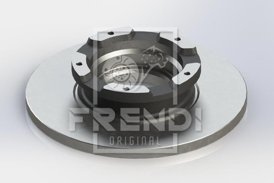 FRENDI 13570 Arka Fren Disk Aynasi Transit Custom V362 12> Abs Li O.Ceker Cap 308 16
