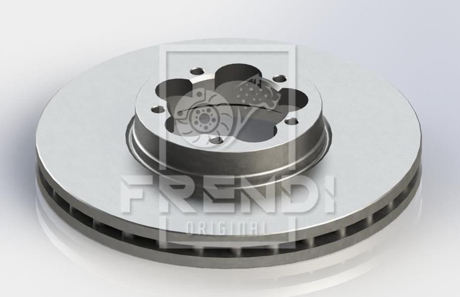 FRENDI 13550 On Fren Diski Aynasi Transit V363 14> Arka Cift Teker 5 Bijon Cap 308 33