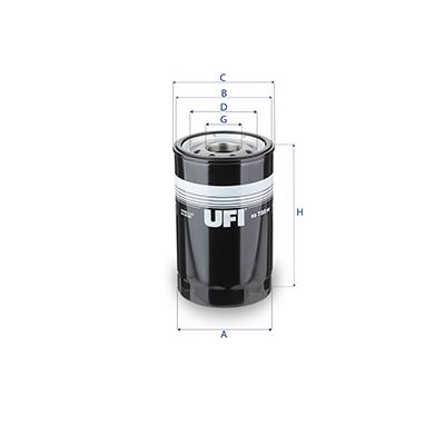 UFI 2373200 Oil Spin-On Ag Chem-Case Ih-Hitachi