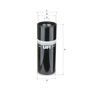 UFI 2373300 Oil Spin-On Case Cummins-Hitachi-John Deere-New Holland