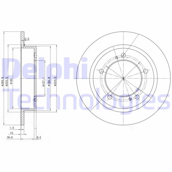 DELPHI BG2584 Ön Fren Diski Dolu Tip Suzuki Jimny 1.3l M13a Sn413 04-> / Vitara 1.6l G16a 3 Kapı 8 Supap 88-91 / X-90 1.6l G16b 16v 4x4 95-> 290 Çap X 5 Bijon - Takım Disk Fiyatıdır