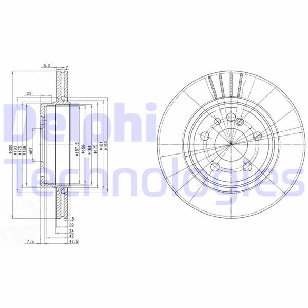 DELPHI BG2740 Fren Diski Arka Mercedes S-Class W140 W220