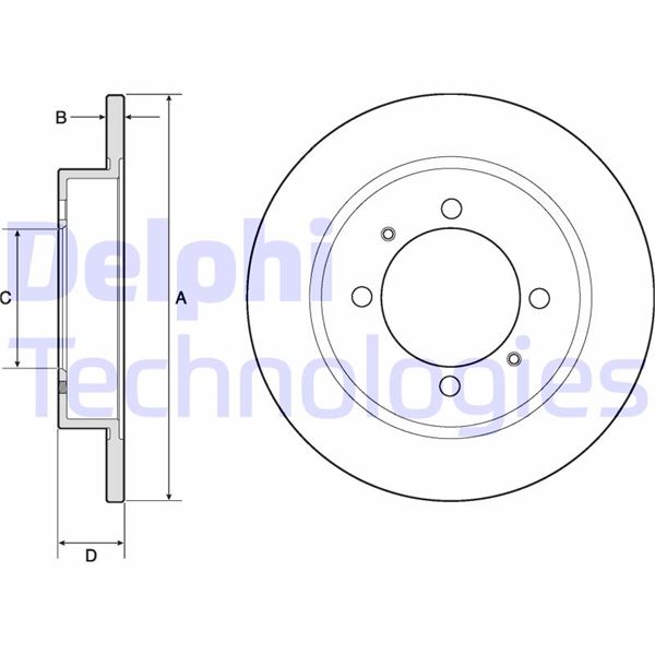 DELPHI BG3203 Arka Fren Diski Dolu Tip Mitsubishi Carisma 1.6l 4g92 Da1a 95-> 1.8l Gdi 4g93 Da2a 95-> 1.9l Di-D F9q Dizel Da5a 00-05 / Space Star 1.3l 1.6l Dg1a 98-> 260 Çap X 4 Bijon - Takım Disk Fiyatıdır