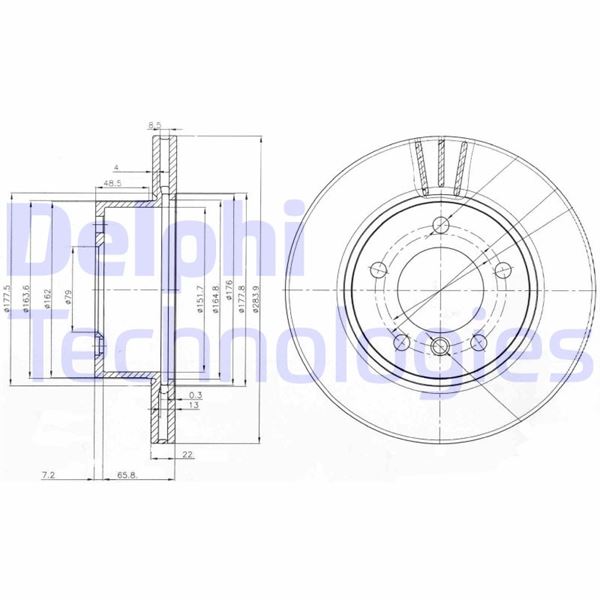 DELPHI BG3899C Fren Diski On Bmw E81 E87 F20 F21 F22 F23 F87