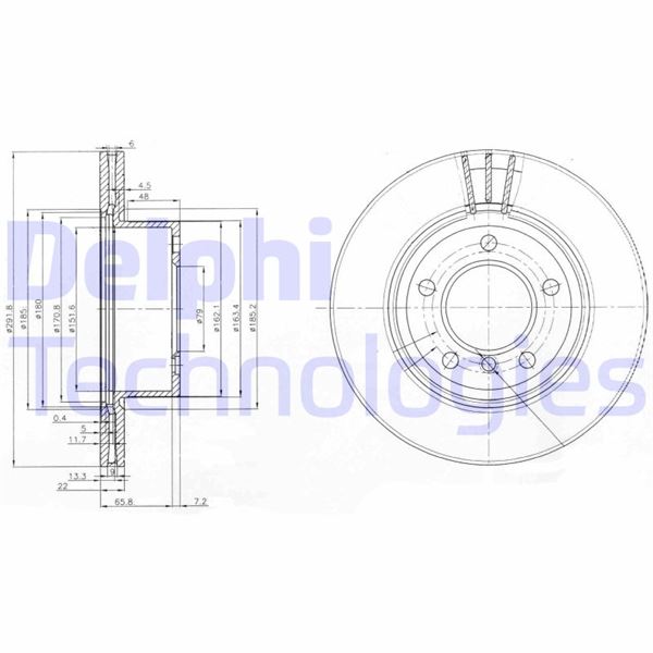 DELPHI BG3900C Fren Diski On Bmw E81 E82 E87 E88 E90