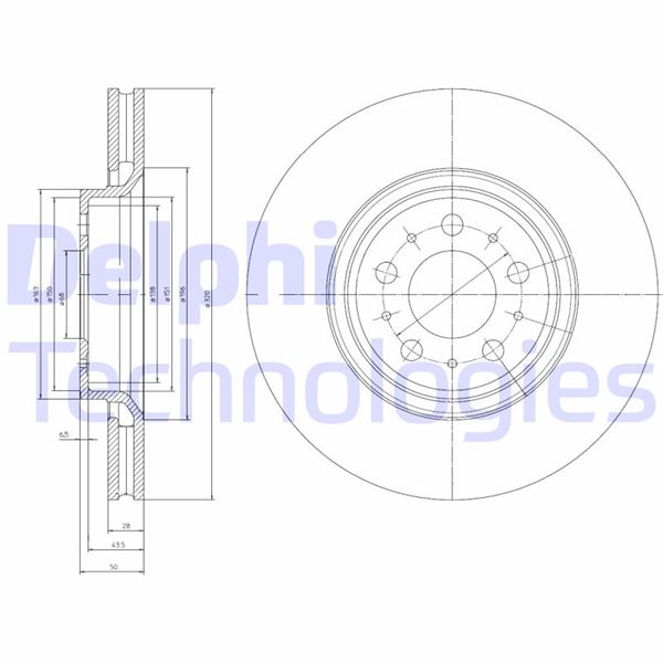 DELPHI BG4071 On Fren Disk Aynasi Havali S60 00>10 S80 00> 10 V70 01> 10 Xc70 02> 10 S80 I 00>06 Tk