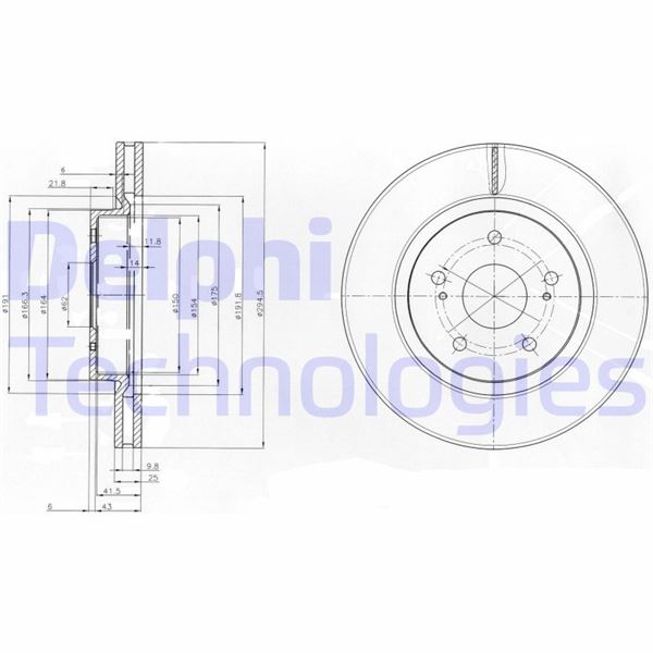 DELPHI BG4131 Ön Fren Diski Hava Kanalli Suzuki Grand Vitara 2.0l J20a Jb420 5 Kapı 06-> / 1.9l F9qb Ddis Jb419 05-> 294 Çap X 5 Bijon - Takım Disk Fiyatıdır