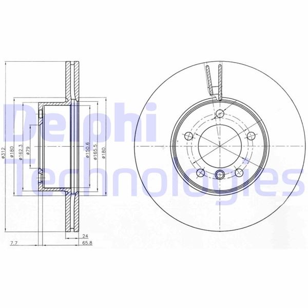 DELPHI BG4172C Fren Diski On Bmw F20 F21 F22 F23 E90 E91 E92 E93 F30 F31 F34 F35 F32 F33 F36 E84