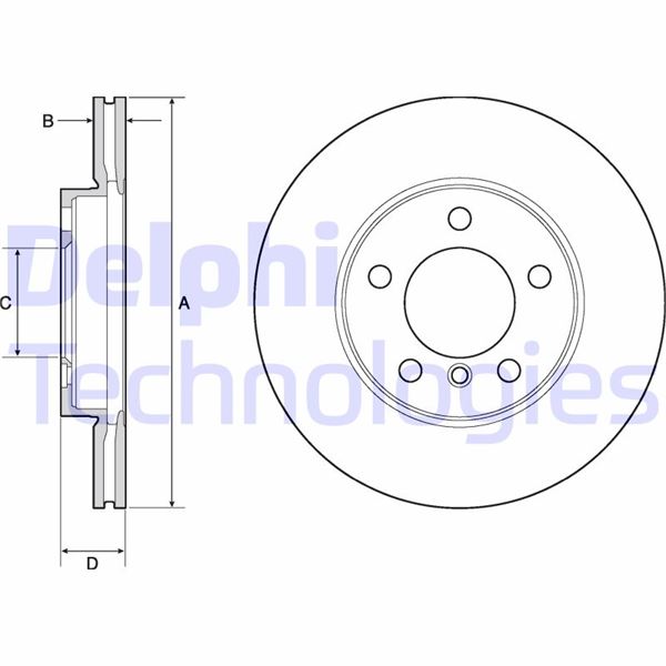 DELPHI BG4668C Fren Diski On Mini R60 R61