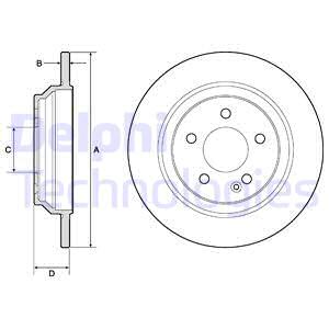 DELPHI BG4811C Fren Diski Arka Mercedes Vito W447