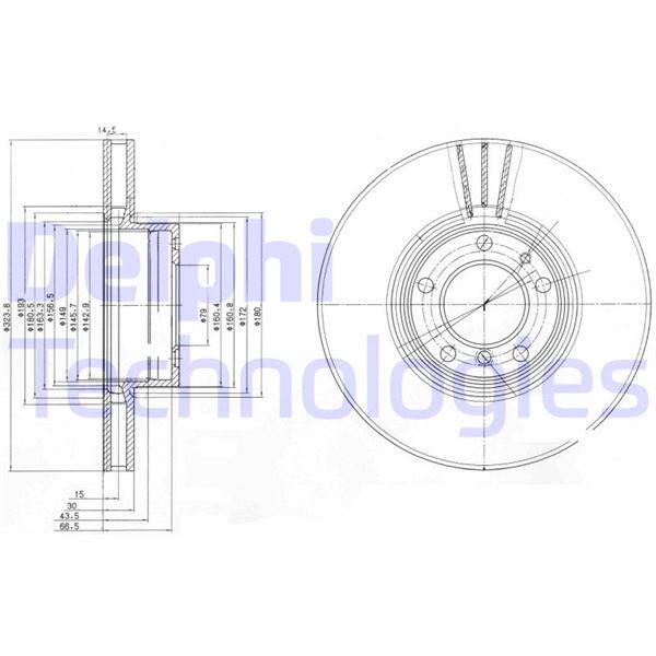 DELPHI BG9005 Fren Diski On Bmw E39 98>03