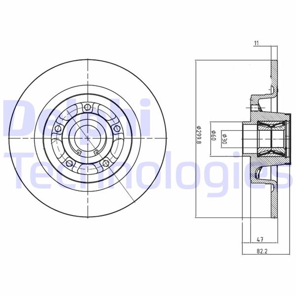 DELPHI BG9023RS Arka Fren Aynasi Adet Duz Vel-Satis Bjo 2.016v Turbo/2.2dci/3.0dci/3.5 V6 06/02 >