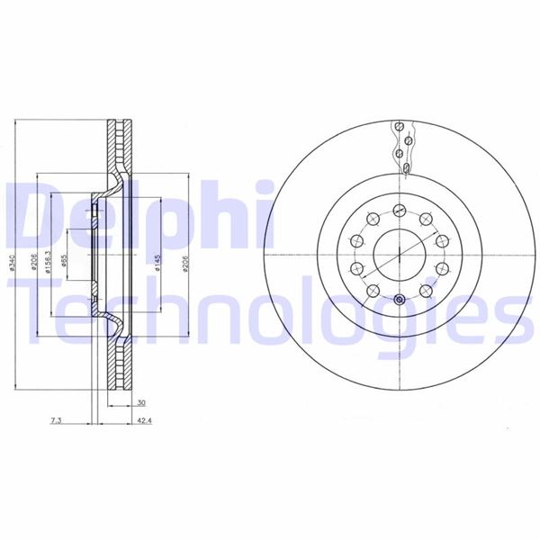 FRENDI 36926CS Ön Fren Aynasi Hava Kanalli Vw Tiguan 16-24-Golf Viii 19-Passat B8 Variant 14-24-Passat B8 14-24-Cc B7 11-16-Arteon 17-24-Arteon Shooting Brake 20-24-Tiguan Allspace 17-21-Passat Alltrack B8 Variant 1