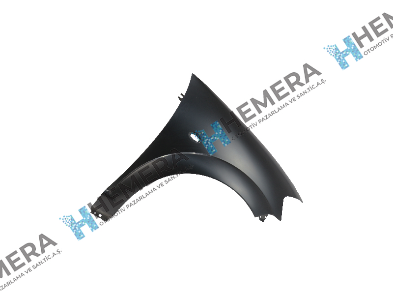 GORDON 99A33AR Çamurluk Ön Sağ Sac Sinyal Delikli Citroen C3 2006>