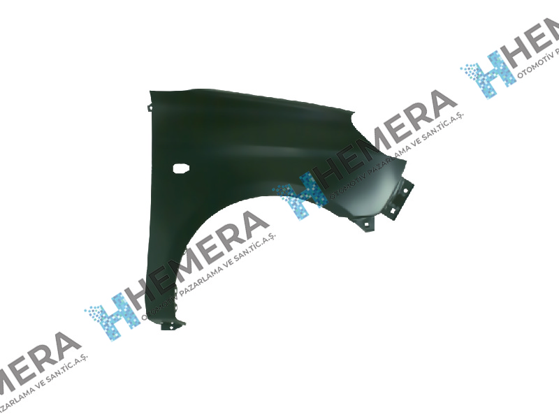 GORDON 5824FR Çamurluk Ön Sağ Sac Sinyal Delikli Kia Picanto 2008-2010
