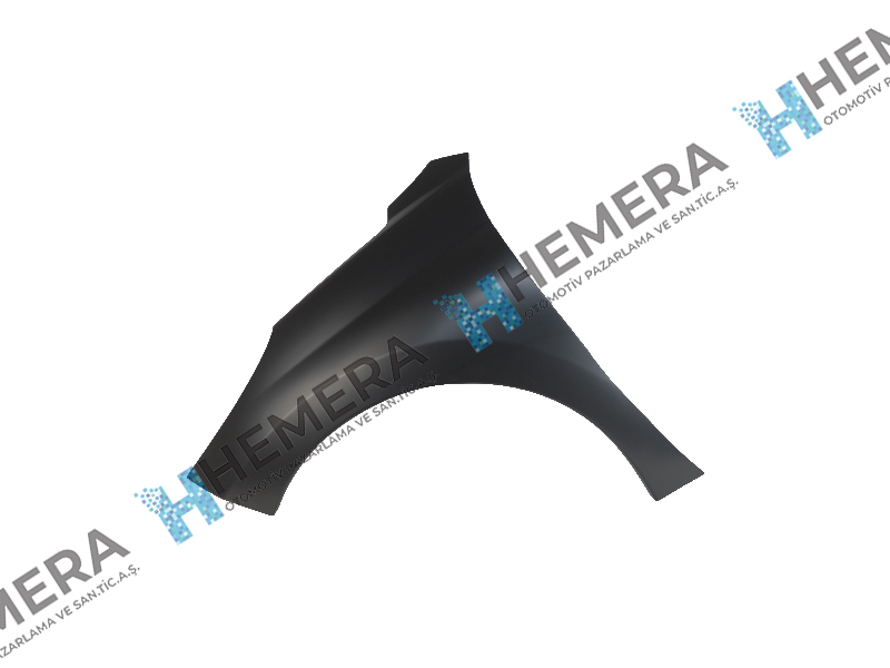 GORDON 99A81L Çamurluk Ön Sol Sac Sinyal Deliksiz Peugeot 207 2006-2012