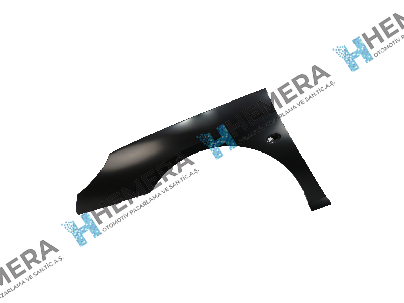 GORDON 5849L Çamurluk Ön Sol Sac Sinyal Delikli Peugeot 407 2004>