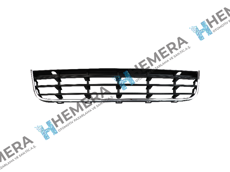 GORDON 3828U Tampon Izgarasi Ön Orta Siyah Volkswagen Passat 2005-2010 3c0853671c