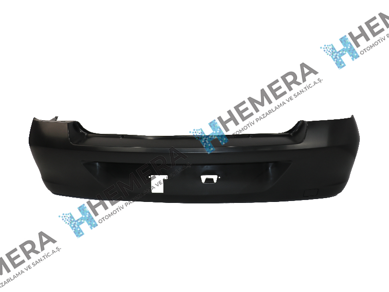 PULO P2-RSB2 Tampon Arka Mat Siyah Renault Clio Symbol 2006-2008