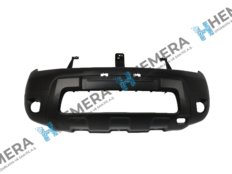 PULO P1-DA-DUS16 Tampon Ön Siyah Sisli Sensörsüz Dacia Duster 2010> 620224329r-620225013r