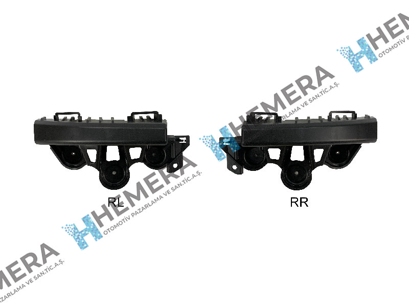 PULO PT-C3A17 Tampon Braketi Arka Set Citroen C3 Aircros 2017>
