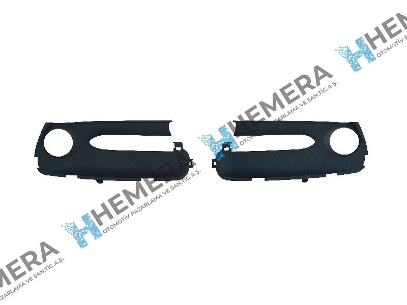 PULO P1-R08W-YT Sis Far Çerçevesi Set Renault Scenic 2012>