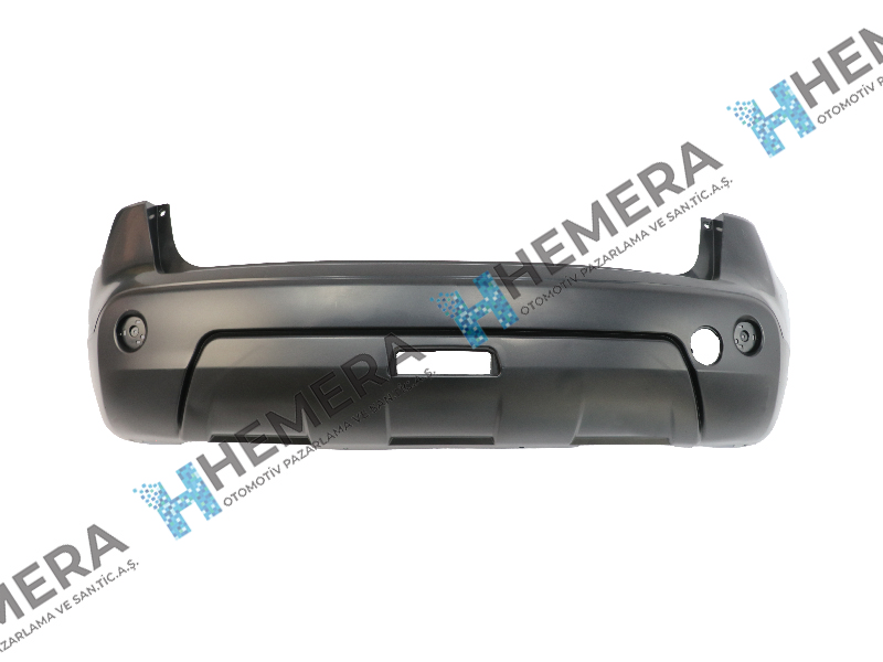 HMR-NSB176NA Tampon Arka Siyah Sensorsuz Reflektor Delikli Nissan Qashqai 2010--