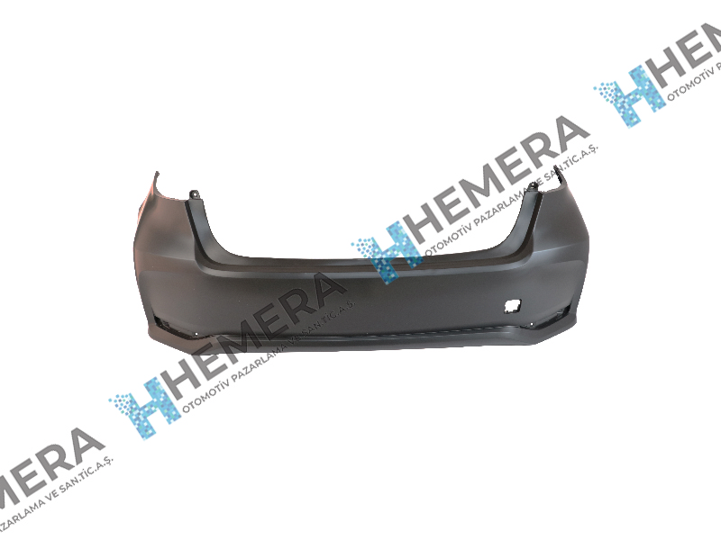 FPI TYB380NA Tampon Arka Sensörsüz Reflektör Delikli Toyota Corolla 2019>
