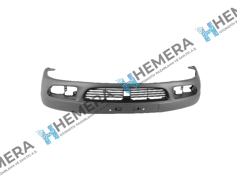 HMR-TYB115NA Tampon On Sissiz Siyah Sensorsuz Izgarali Toyota Corolla 2000-2002