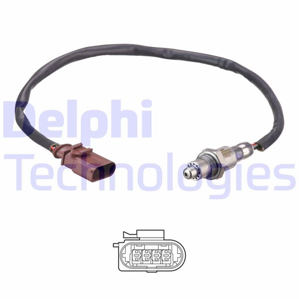 DEL-ES21155-12B1 Lambda Sensoru Vw Audi Seat Skoda
